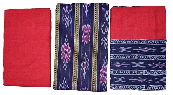 Multicolor_Pure_Cotton_Sambalpuri_Handloom_Dress_Material_With_Dupatta_Bottom_Wear_3_Piece_Set