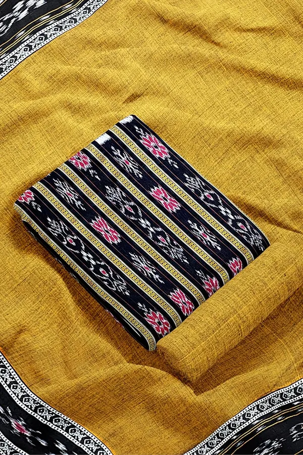 Multicolor_Pure_Cotton_Sambalpuri_Handloom_Dress_Material_With_Dupatta_Bottom_Wear_3_Piece_Set