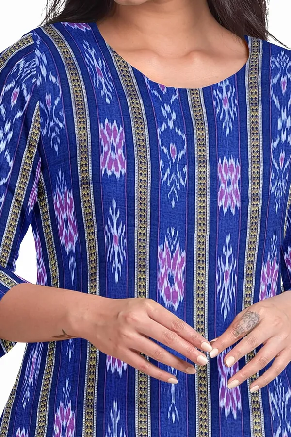 Multicolor_Pure_Cotton_Sambalpuri_Handloom_Dress_Material_With_Dupatta_Bottom_Wear_3_Piece_Set