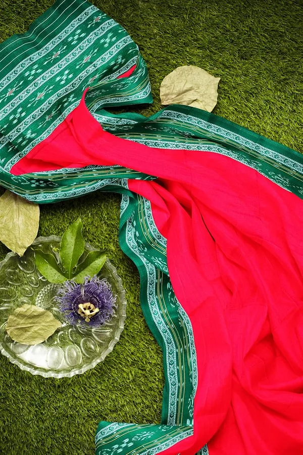 Multicolor_Pure_Cotton_Sambalpuri_Handloom_Dress_Material_With_Dupatta_Bottom_Wear_3_Piece_Set