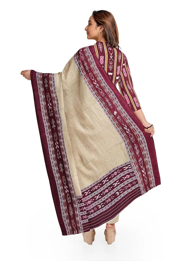 Multicolor_Pure_Cotton_Sambalpuri_Handloom_Dress_Material_With_Dupatta_Bottom_Wear_3_Piece_Set