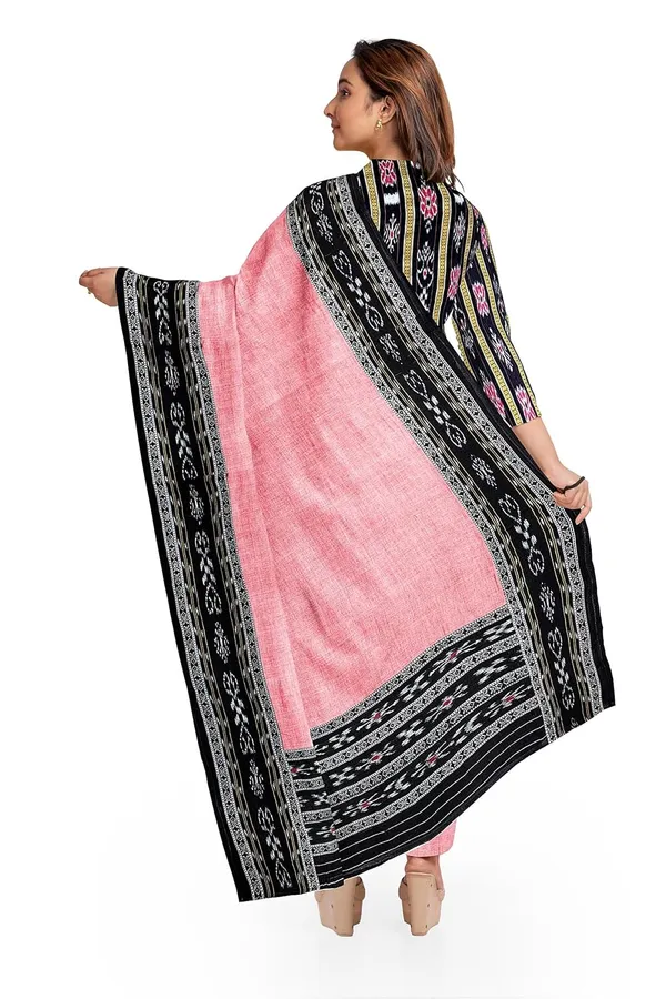 Multicolor_Pure_Cotton_Sambalpuri_Handloom_Dress_Material_With_Dupatta_Bottom_Wear_3_Piece_Set