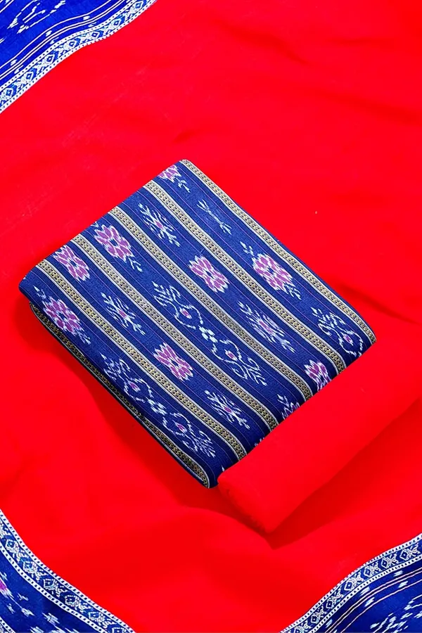Multicolor_Pure_Cotton_Sambalpuri_Handloom_Dress_Material_With_Dupatta_Bottom_Wear_3_Piece_Set