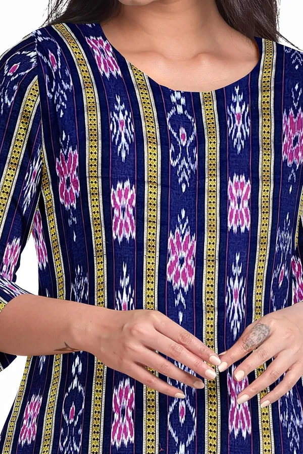 Multicolor_Pure_Cotton_Sambalpuri_Handloom_Dress_Material_With_Dupatta_Bottom_Wear_3_Piece_Set