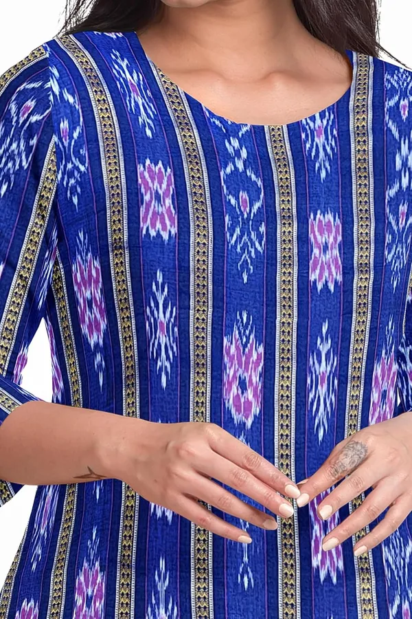 Multicolor_Pure_Cotton_Sambalpuri_Handloom_Dress_Material_With_Dupatta_Bottom_Wear_3_Piece_Set