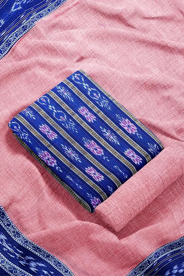 Multicolor_Pure_Cotton_Sambalpuri_Handloom_Dress_Material_With_Dupatta_Bottom_Wear_3_Piece_Set