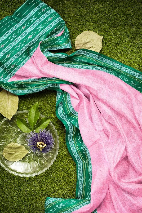 Multicolor_Pure_Cotton_Sambalpuri_Handloom_Dress_Material_With_Dupatta_Bottom_Wear_3_Piece_Set