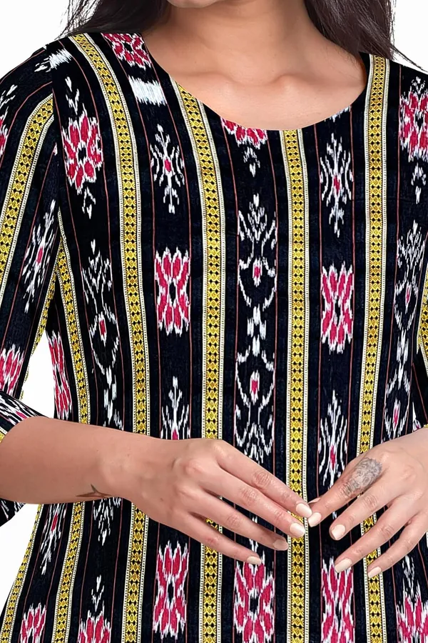 Multicolor_Pure_Cotton_Sambalpuri_Handloom_Dress_Material_With_Dupatta_Bottom_Wear_3_Piece_Set