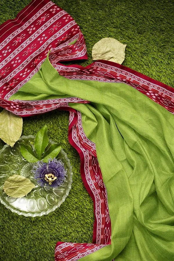 Multicolor_Pure_Cotton_Sambalpuri_Handloom_Dress_Material_With_Dupatta_Bottom_Wear_3_Piece_Set