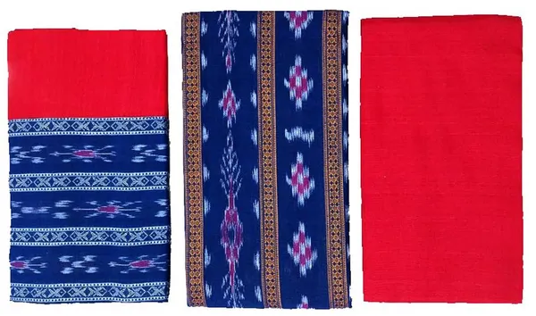 Multicolor_Pure_Cotton_Sambalpuri_Handloom_Dress_Material_With_Dupatta_Bottom_Wear_3_Piece_Set