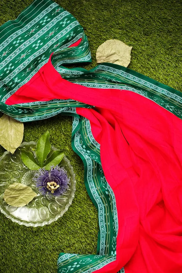 Multicolor_Pure_Cotton_Sambalpuri_Handloom_Dress_Material_With_Dupatta_Bottom_Wear_3_Piece_Set