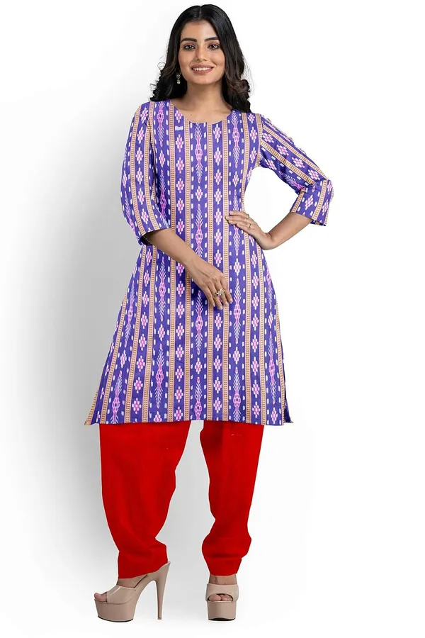 Multicolor_Pure_Cotton_Sambalpuri_Handloom_Dress_Material_With_Dupatta_Bottom_Wear_3_Piece_Set