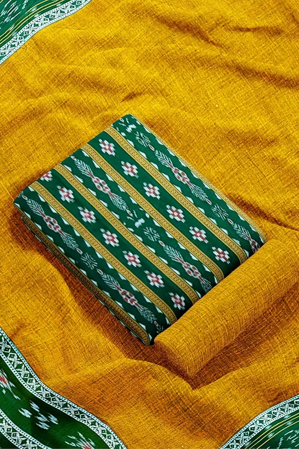 Multicolor_Pure_Cotton_Sambalpuri_Handloom_Dress_Material_With_Dupatta_Bottom_Wear_3_Piece_Set