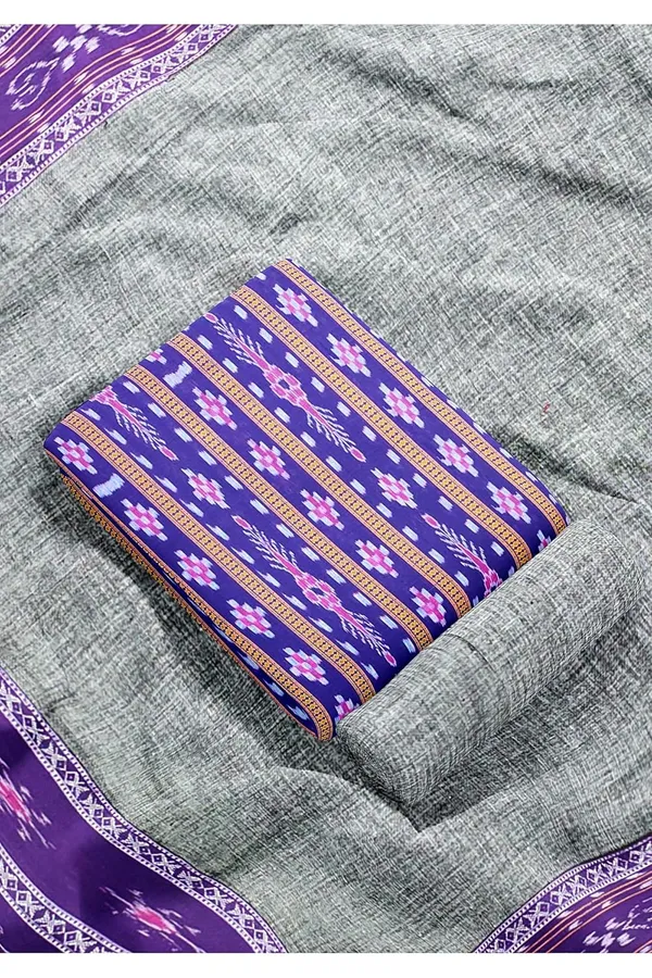 Multicolor_Pure_Cotton_Sambalpuri_Handloom_Dress_Material_With_Dupatta_Bottom_Wear_3_Piece_Set