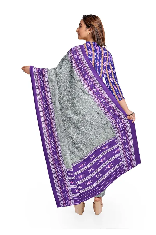 Multicolor_Pure_Cotton_Sambalpuri_Handloom_Dress_Material_With_Dupatta_Bottom_Wear_3_Piece_Set