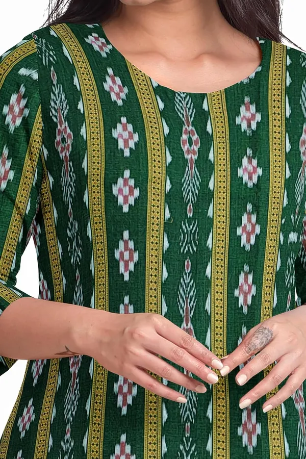 Multicolor_Pure_Cotton_Sambalpuri_Handloom_Dress_Material_With_Dupatta_Bottom_Wear_3_Piece_Set