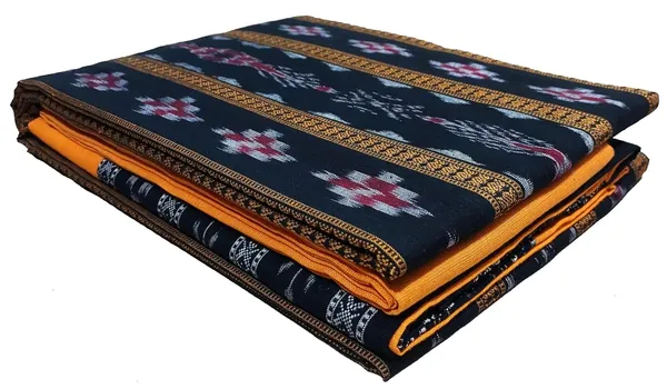 Multicolor_Pure_Cotton_Sambalpuri_Handloom_Dress_Material_With_Dupatta_Bottom_Wear_3_Piece_Set