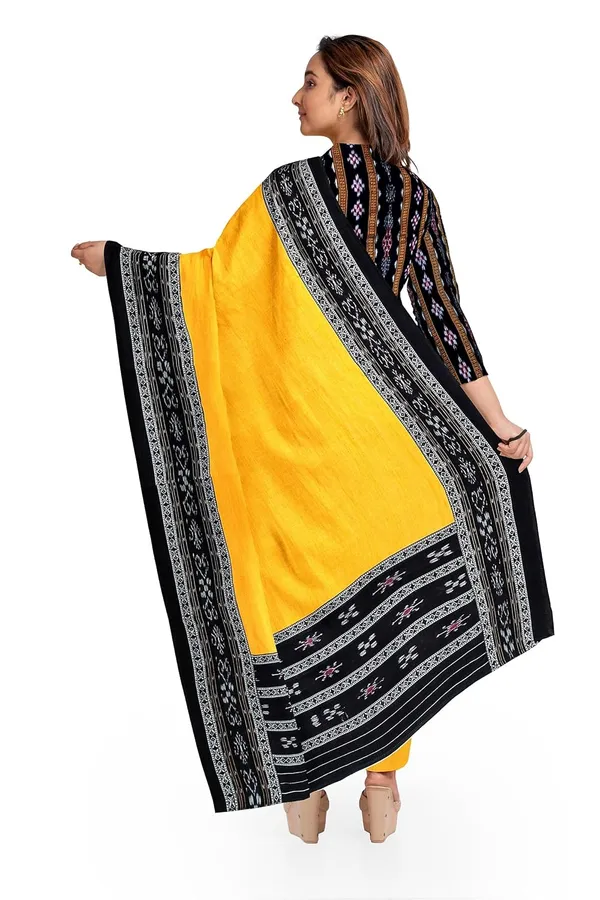 Multicolor_Pure_Cotton_Sambalpuri_Handloom_Dress_Material_With_Dupatta_Bottom_Wear_3_Piece_Set