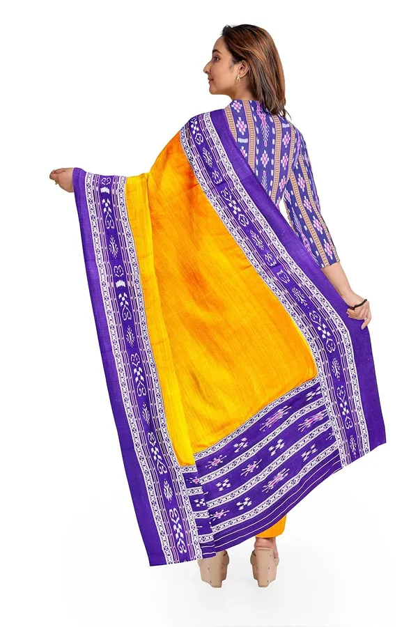 Multicolor_Pure_Cotton_Sambalpuri_Handloom_Dress_Material_With_Dupatta_Bottom_Wear_3_Piece_Set