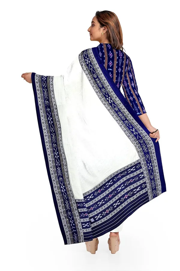 Multicolor_Pure_Cotton_Sambalpuri_Handloom_Dress_Material_With_Dupatta_Bottom_Wear_3_Piece_Set