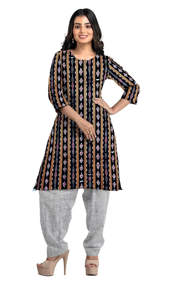 Multicolor_Pure_Cotton_Sambalpuri_Handloom_Dress_Material_With_Dupatta_Bottom_Wear_3_Piece_Set