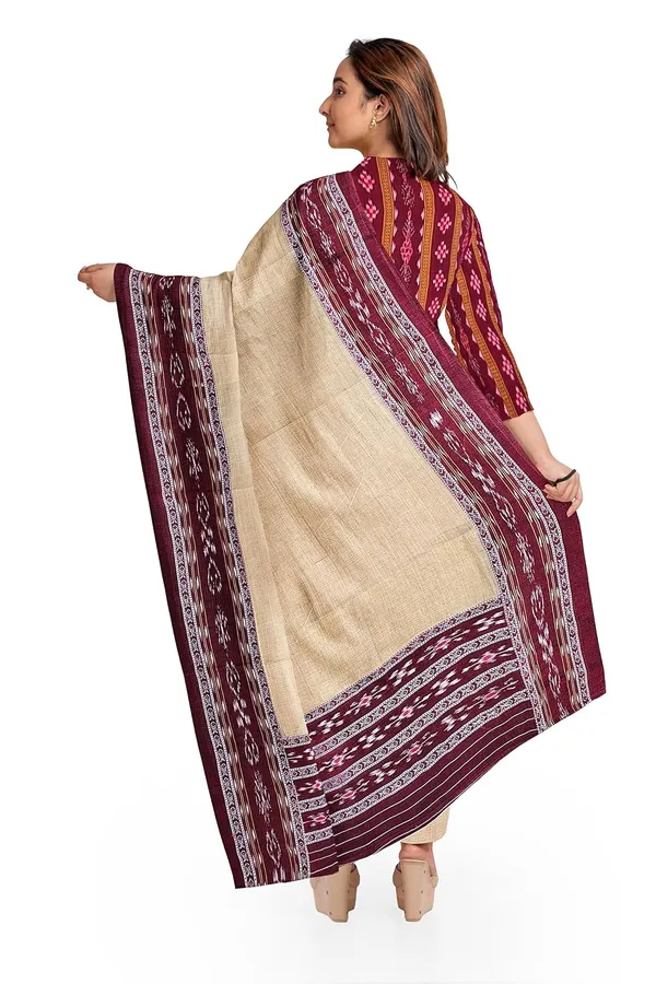 Multicolor_Pure_Cotton_Sambalpuri_Handloom_Dress_Material_With_Dupatta_Bottom_Wear_3_Piece_Set