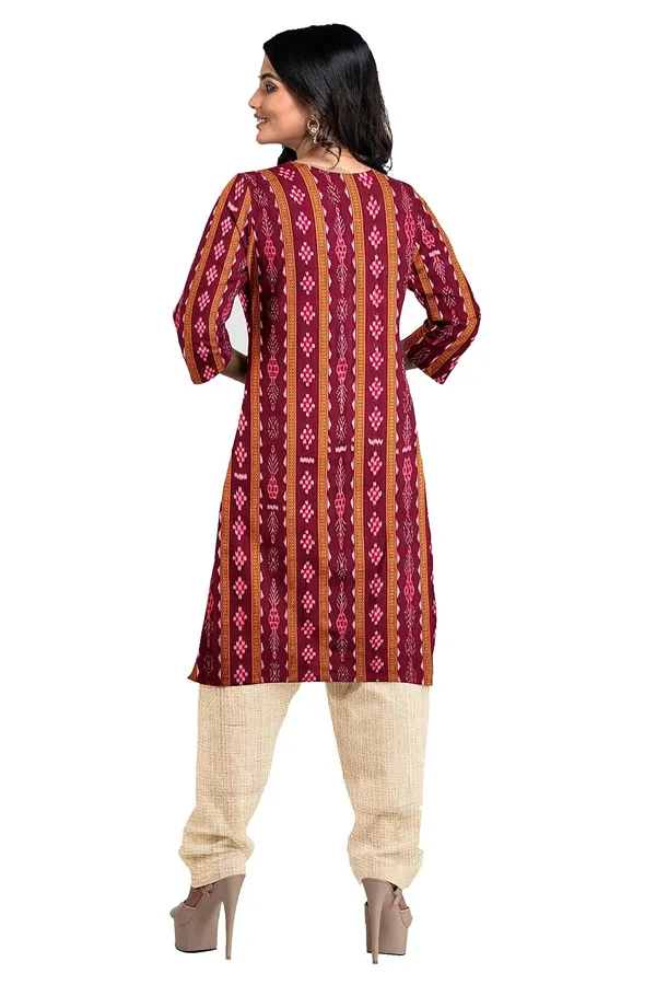 Multicolor_Pure_Cotton_Sambalpuri_Handloom_Dress_Material_With_Dupatta_Bottom_Wear_3_Piece_Set