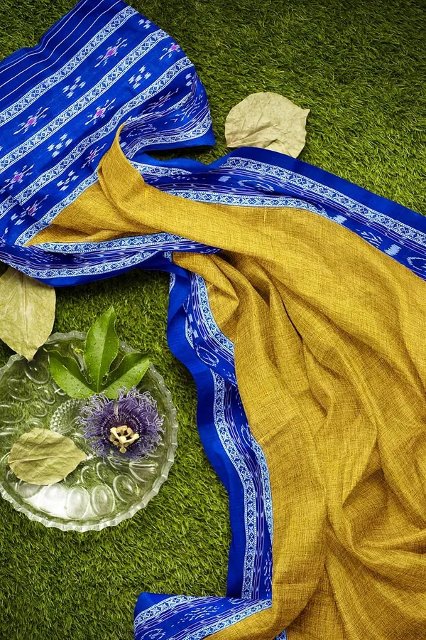 Multicolor_Pure_Cotton_Sambalpuri_Handloom_Dress_Material_With_Dupatta_Bottom_Wear_3_Piece_Set