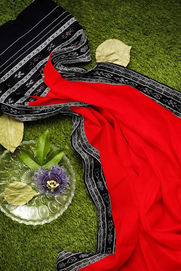 Multicolor_Pure_Cotton_Sambalpuri_Handloom_Dress_Material_With_Dupatta_Bottom_Wear_3_Piece_Set