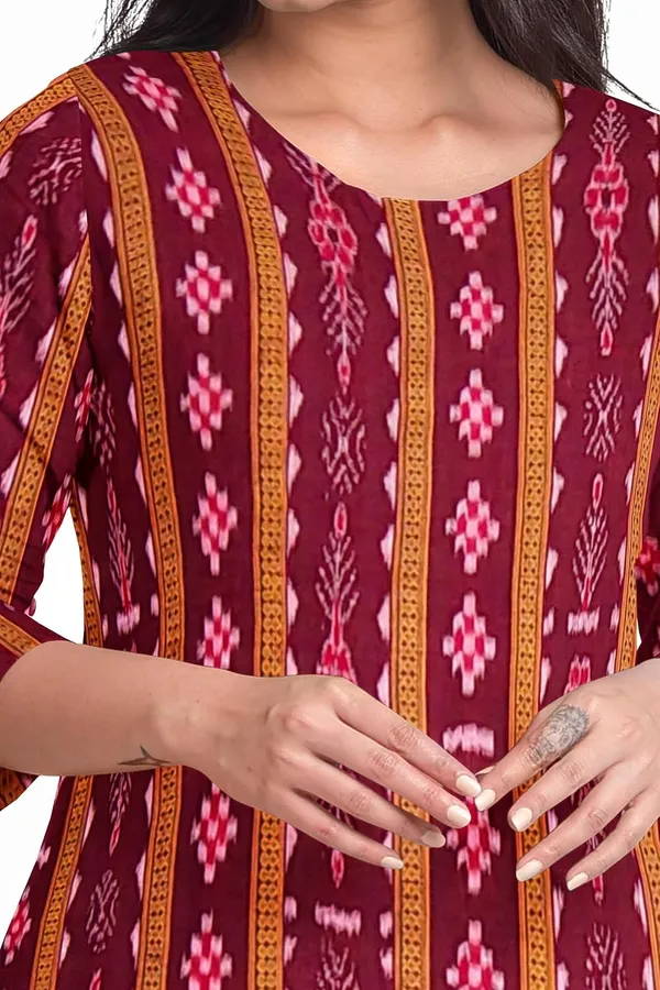 Multicolor_Pure_Cotton_Sambalpuri_Handloom_Dress_Material_With_Dupatta_Bottom_Wear_3_Piece_Set