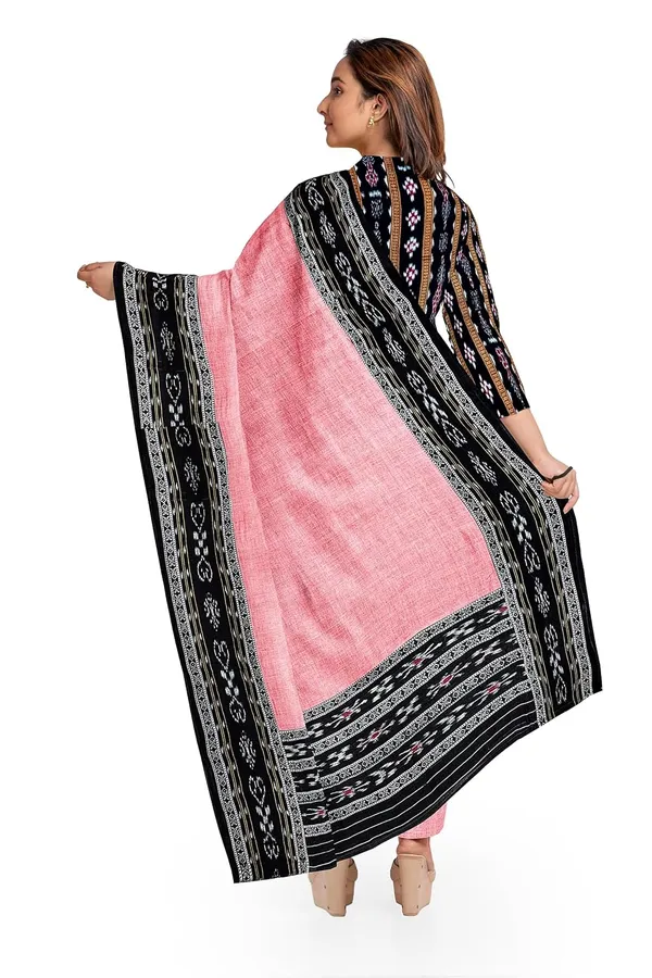 Multicolor_Pure_Cotton_Sambalpuri_Handloom_Dress_Material_With_Dupatta_Bottom_Wear_3_Piece_Set