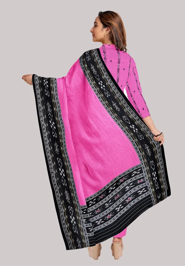 Multicolor_Pure_Cotton_Sambalpuri_Handloom_Dress_Material_With_Dupatta_Bottom_Wear_3_Piece_Set