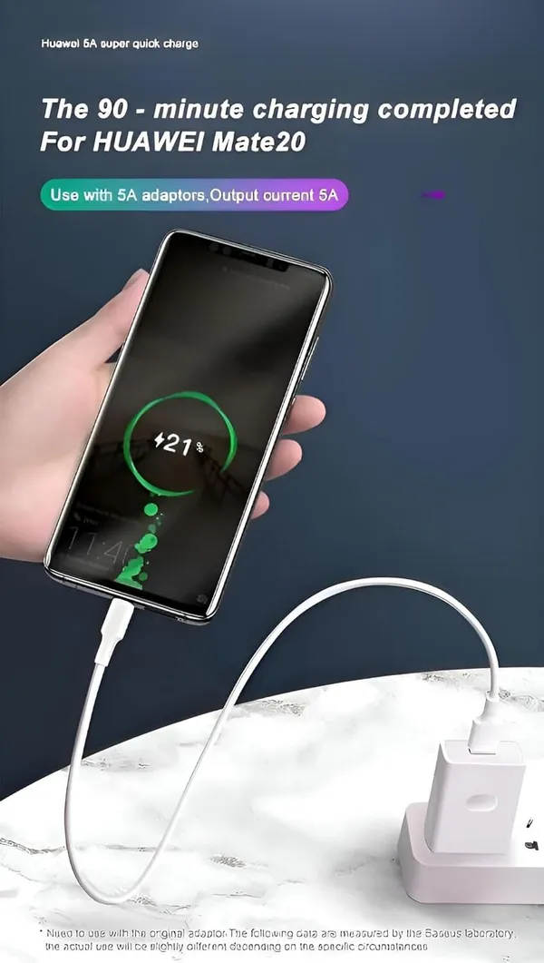 44W_Flash_Type_C_Data_Charging_Cable_1.2M_White_Pack_of_2