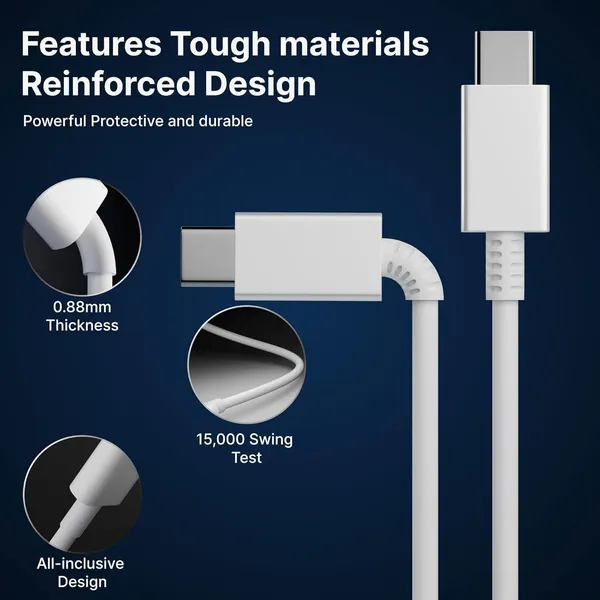 25W_Type_C_To_Type_C_Fast_Charging_Cable_1M_White_Pack_of_2