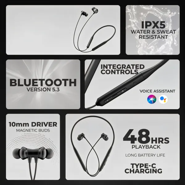 Bullets_Z2_B61_Magnetic_Wireless_Bluetooth_Neckband_Black