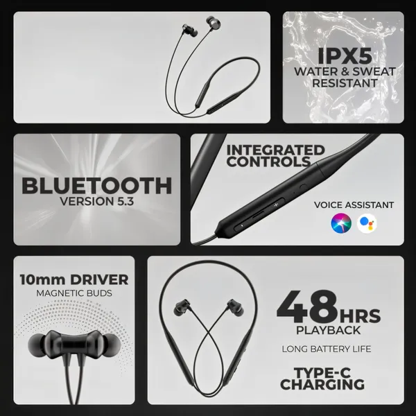 Magnetic_On/Off_48Hr_Playtime_Black_Bluetooth_Neckband