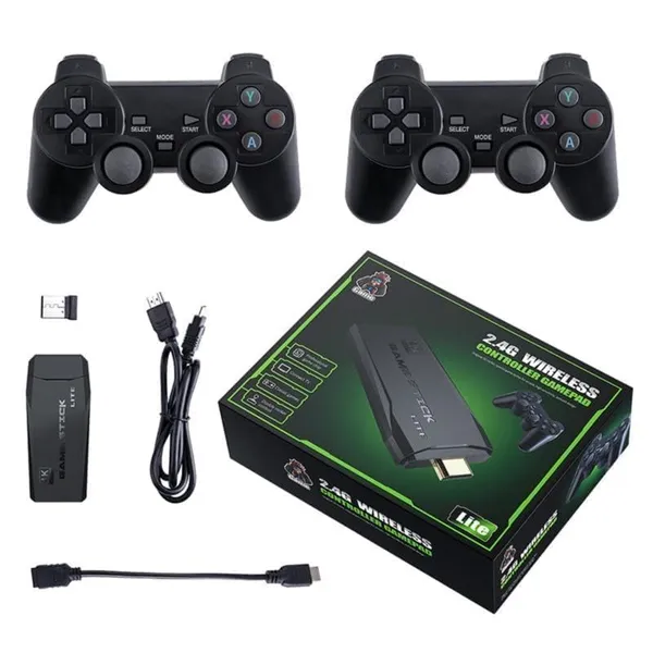 New_2026_PoweNri_M8_Retro_Game_Console_HDMI_for_TV_|_Plug_&_Play_Gaming_Stick_with_Wireless_Controllers_|_1080p_HD_Display_|_2_Player_Support_|_Compact_Gaming_Device_|_Black