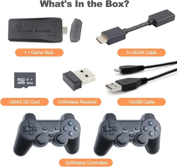 New_2026_PoweNri_M8_Retro_Game_Console_HDMI_for_TV_|_Plug_&_Play_Gaming_Stick_with_Wireless_Controllers_|_1080p_HD_Display_|_2_Player_Support_|_Compact_Gaming_Device_|_Black