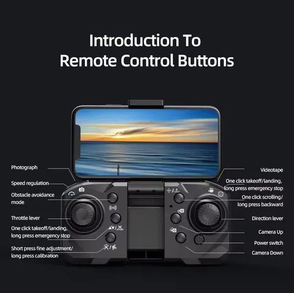 1080P_4K_Foldable_Wifi_Quadcopter_Drone_Black