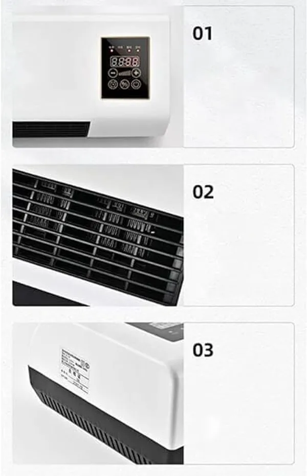 Abs_Plastic_White_1800W_3_Speed_Wall_Mounted_Room_Heater