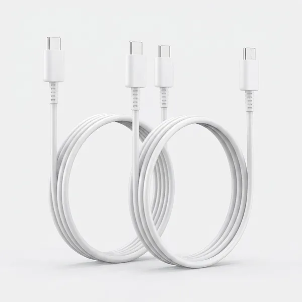 Usb_Type_C_To_Type_C_Data_Charging_Cable_1.2M_White_Pack_of_2