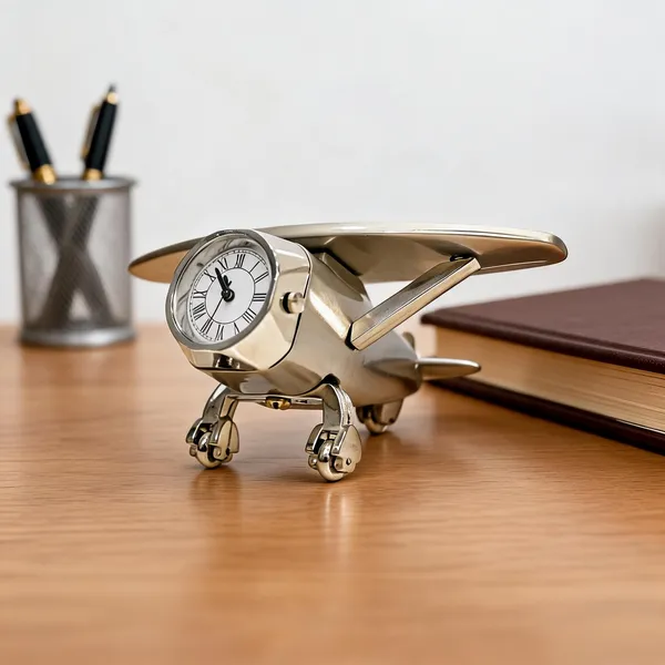 Metal_Biplane_Desk_Clock_With_Roman_Analog_Dial