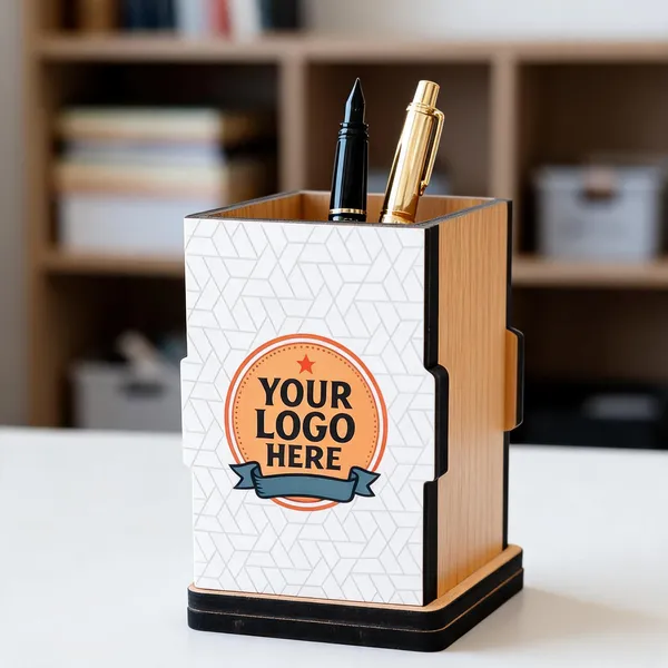 Wooden_Custom_Logo_Print_Pen_Stand_Corporate_Gift