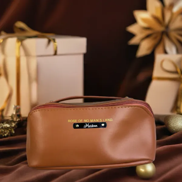Personalized_Elegant_Travel_Vanity_Kit_–_Premium_Faux_Leather_Makeup_Organizer_with_Handle_&_Divider_(Pink)