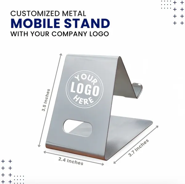 Silver_Metal_Custom_Logo_Engraved_Mobile_Stand