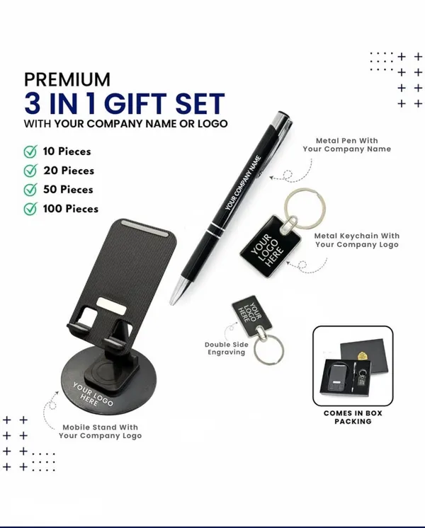 Black_Metal_3_In_1_Gift_Set_With_Pen_Keychain_And_Mobile_Stand