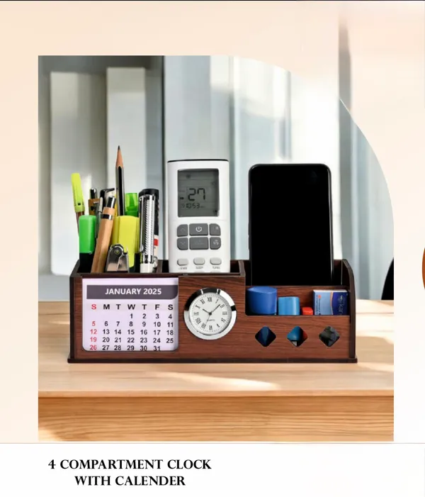 Wooden_Desk_Organizer_With_Clock_And_Calendar