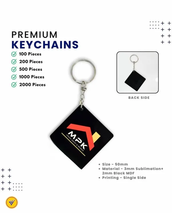 Black_Metal_Diamond_Shape_Keychain_With_Single_Side_Printing