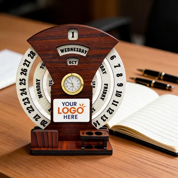 Wooden_Classic_Perpetual_Desk_Calendar_With_Clock