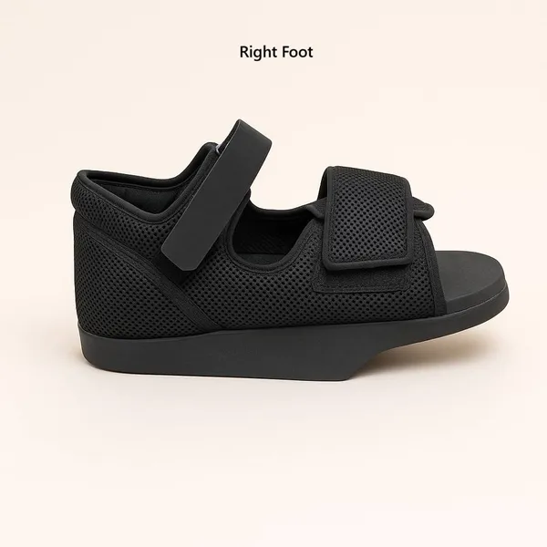Black_Front_foot_Offloading_Footwear_Right_Foot/_Balancer_for_Left_Foot_–Unisex
